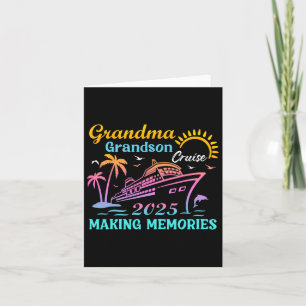 Grandma Grandson Cruise 2025 Memories Ship Trip Va Card