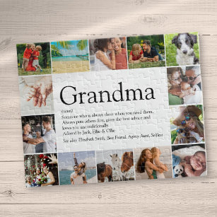 Grandma, Granny, Nana Definition 14 Photo Jigsaw Puzzle
