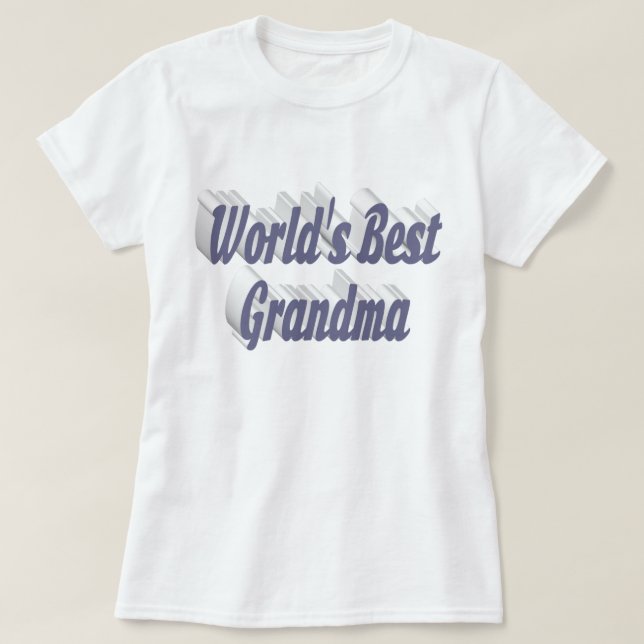 Grandma gray text T-Shirt (Design Front)