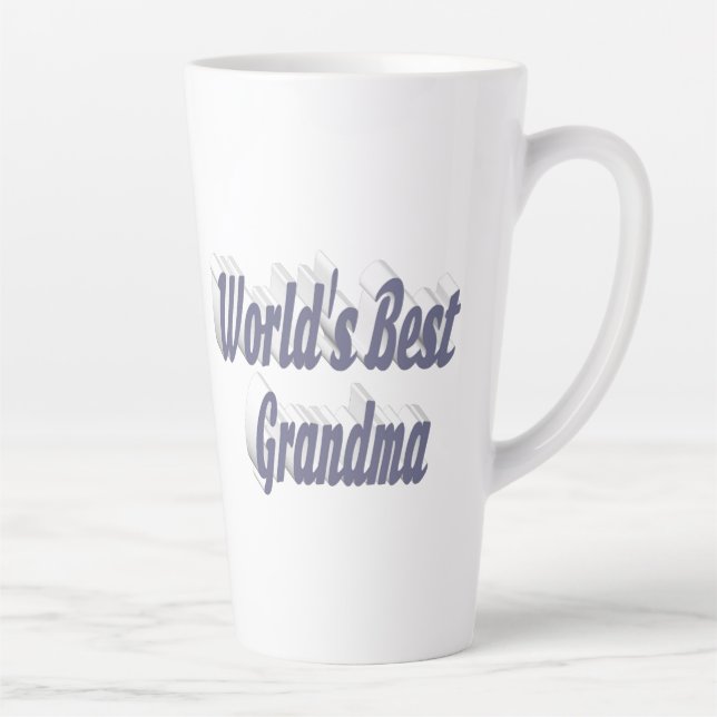 Grandma gray typography  latte mug (Right)