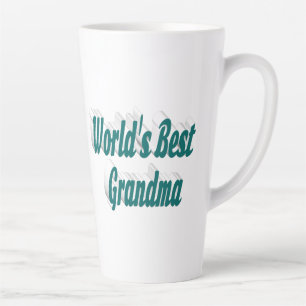 Grandma green typography latte mug
