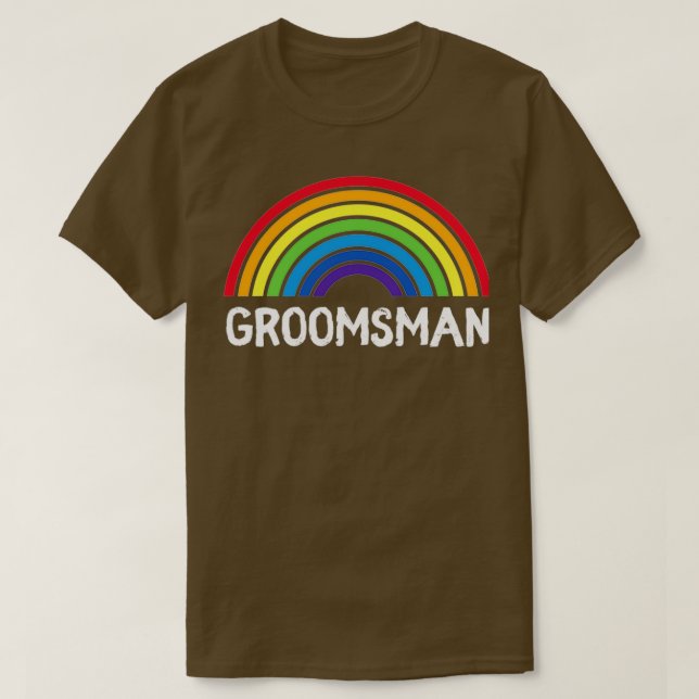 Grandma Groom Wedding LGBT Pride Gay Bachelor Part T-Shirt (Design Front)