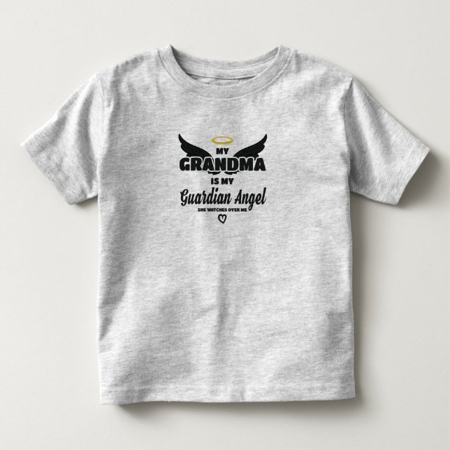 Grandma Guardian Angel Watches Over Me In Memory Toddler T-shirt (Front)