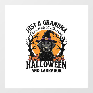 Grandma Halloween Labrador Funny Vintage_1 Floor Decals