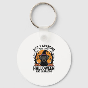 Grandma Halloween Labrador Funny Vintage_1 Keychain