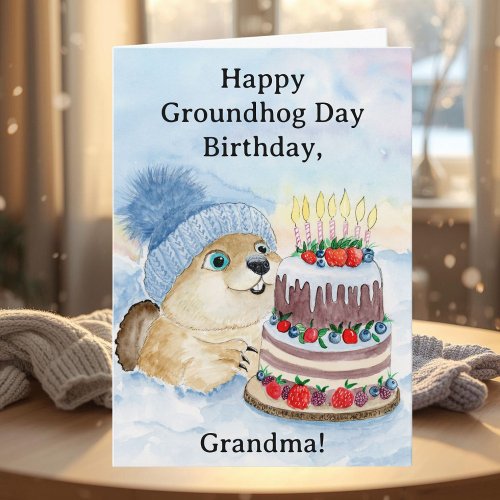 Grandma Happy Groundhog Day Birthday 