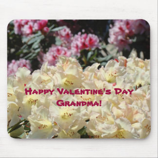 Grandma Happy Valentine's Day! mousepad Floral