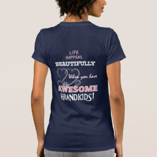 Grandma has Awesome Grandkids T-shirts Tees