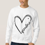 Grandma Heart Women For Christmas Mother&#39;s Day Bir Sweatshirt