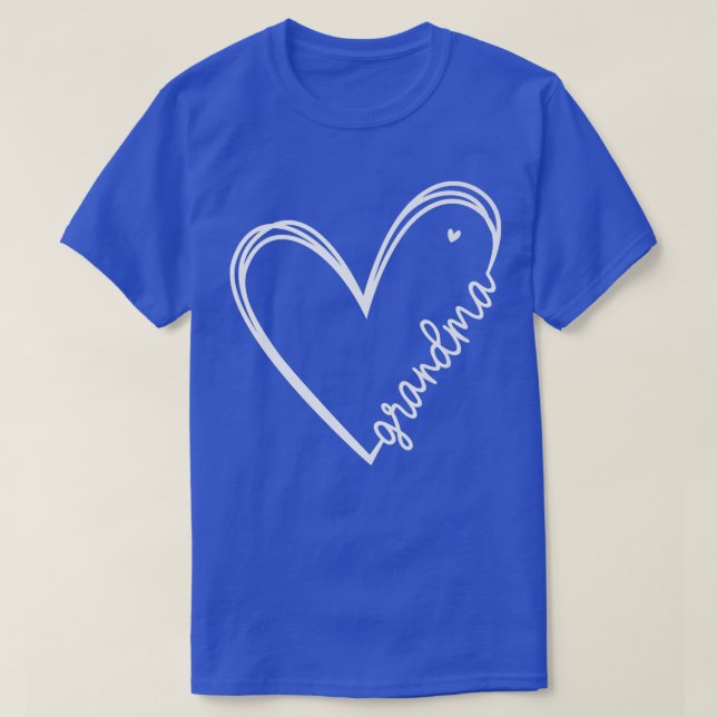 Grandma Heart Women For Christmas Mother's Day Bir T-Shirt (Design Front)