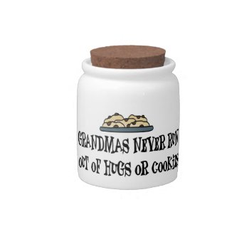 Grandma Hugs & Cookies Candy Jar by MishMoshTees at Zazzle