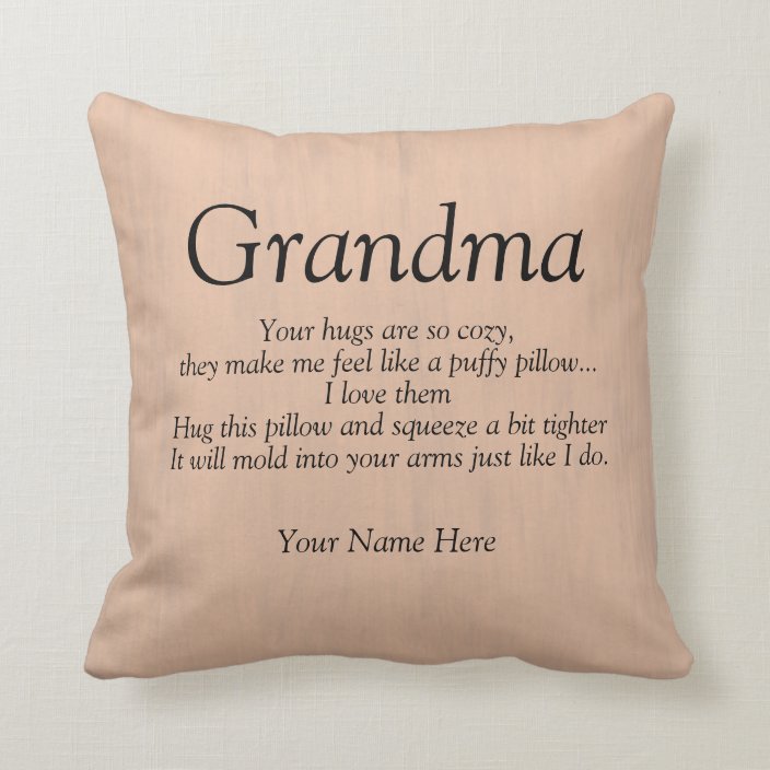 Download Add Any Name Gift For Grandparents 16 X 16 Pillow Grandparent Gift Personalized Hugs For Grandma Throw Pillow Home Kitchen Com Home Decor