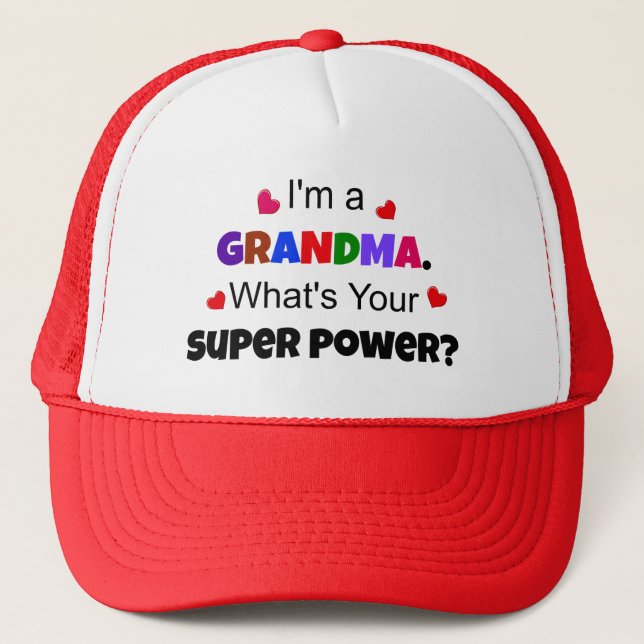 Grandma Humor Trucker Hat (Front)