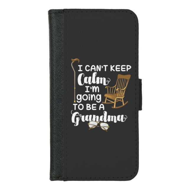 Grandma - I Can't Keep Calm iPhone Wallet Case (Front)