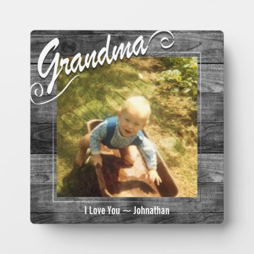 Grandma I love You Photo Plaque