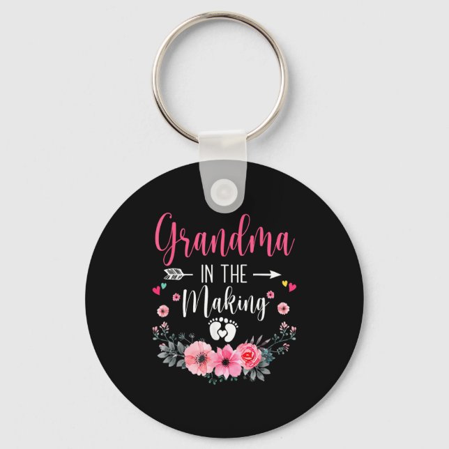 Grandma In The Making Vitro Fertilization Pregnanc Keychain (Front)