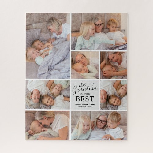 Grandma is the Best Photo Collage Jigsaw Puzzle