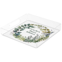 Grandma Kitchen | Rustic Green Wreath Personalized