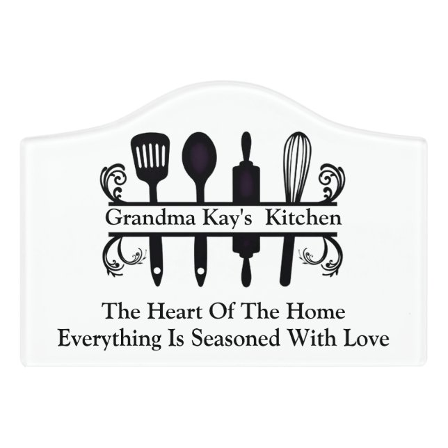 Grandma Kitchen Sign (Small Crest Front)