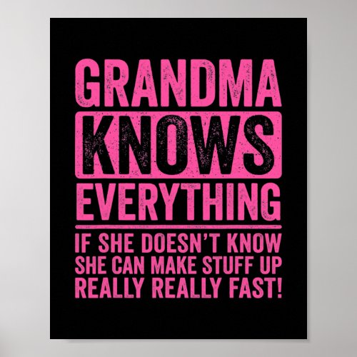 Grandma Knows Everything  Poster