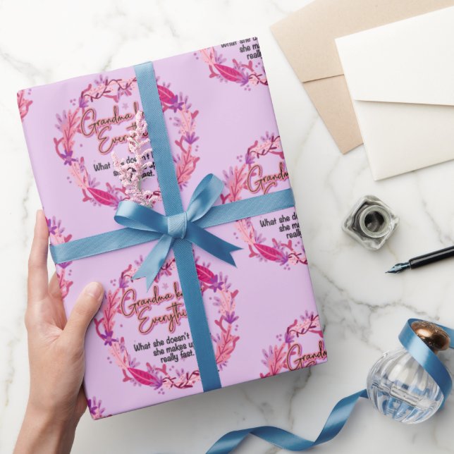 Grandma Knows Everything Wrapping Paper (Gifting)