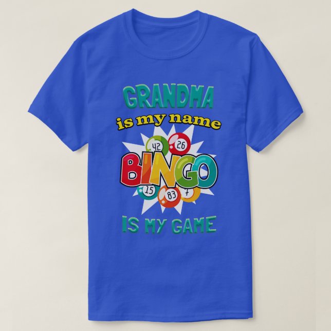 Grandma Lotto Player Funny Bingo T-Shirt (Design Front)