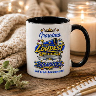 Grandma Loudest In The  Bleachers  Mug