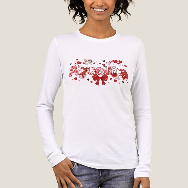 Grandma love valentine's  Tri-Blend shirt (Front)