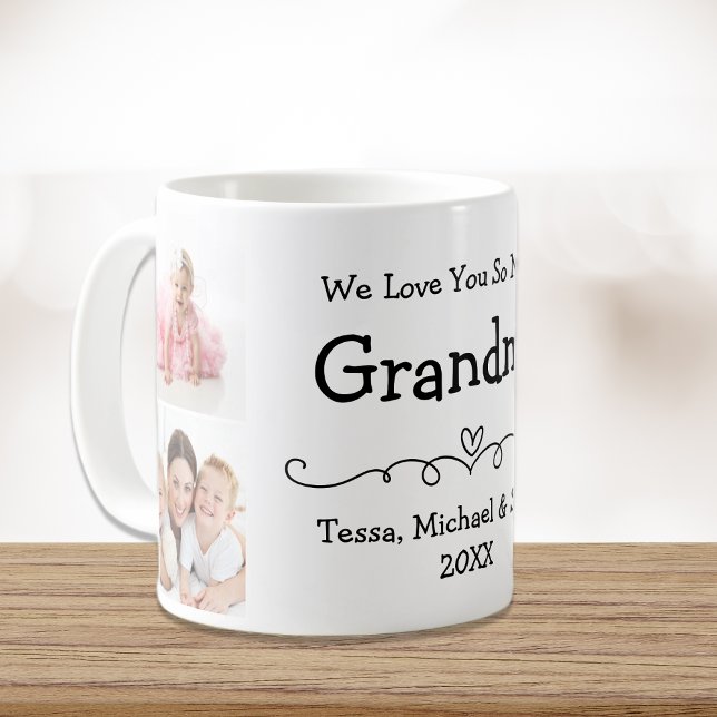Grandma Love You Personalized Photo Coffee Mug (Creator Uploaded)