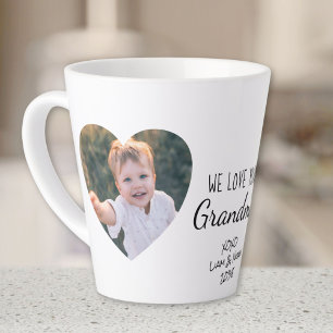 Grandma Love You Personalized Photo Latte Mug