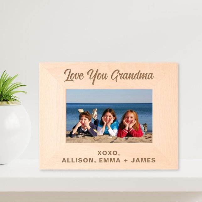 Grandma Love You Photo Engraved Frames (Creator Uploaded)