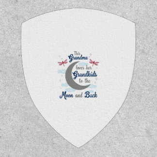 Grandma Loves Her Grandkids Dragonfly Moon Women G Patch