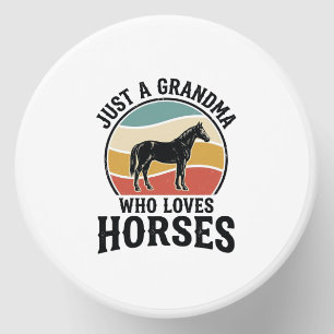 Grandma Loves Horses Vintage Engraving Shirt Desig Mini Candle Favors