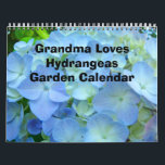 Grandma Loves Hydrangeas Garden Calendar<br><div class="desc">Grandma Loves Hydrangeas Garden CALENDARS HYDRANGEA FLOWERS Calendars, Blue Pink colorful Hydrangeas Flowers Calendar, Gift Calendars, Christmas Gifts, OFFICE ART, Corporate Client Git Calendars, Artwork Calendars, White Pink Purple Blue Hydrangeas, Botanical Floral Flower Wall Calendars, Garden Landscapes. BASLEE TROUTMAN FINE ART COLLECTIONS. Bookmark this site for great gift ideas all...</div>