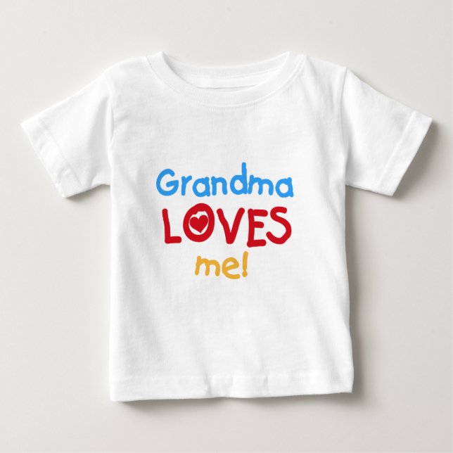 Grandma Loves Me T-shirts and Gifts (Front)