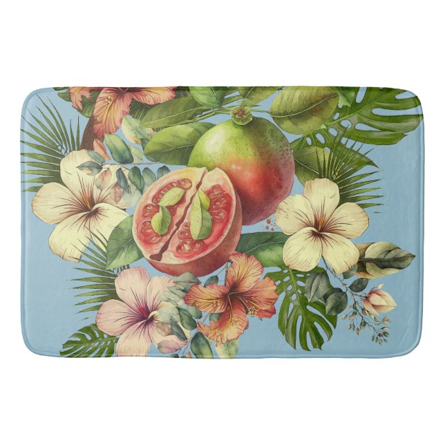 Grandma Manuela's Guavas Bath Mat (Front)