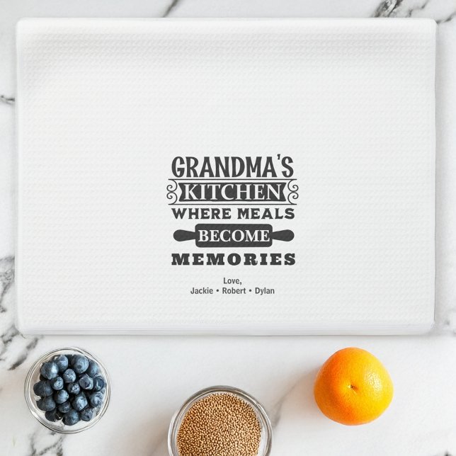 Grandma Meals Become Memories  Kitchen Towel (Creator Uploaded)