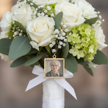 Grandma Memory Remembrance Wedding Bouquet Charm  Gold Plated Necklace<br><div class="desc">Honor a beloved grandma on your special day with this elegant Memory Remembrance Wedding Bouquet Charm Gold Plated Necklace. Designed to attach beautifully to your bridal bouquet, it keeps her close as you walk down the aisle. Featuring a delicate gold-plated pendant and customizable photo, this sentimental keepsake adds heartfelt meaning...</div>