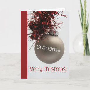Grandma Merry Christmas card