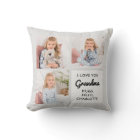 Grandma Modern Personalized 3 Photo Grandmother