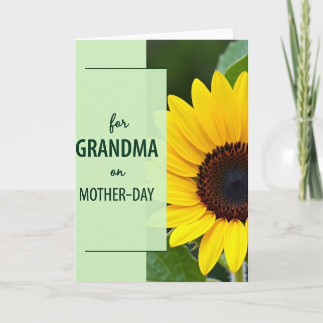 Grandma Mothers Day Bloom Card (Front)