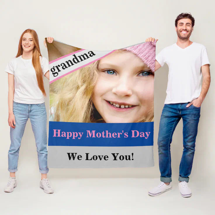 Grandma Mothers Day Fleece Blanket Zazzle