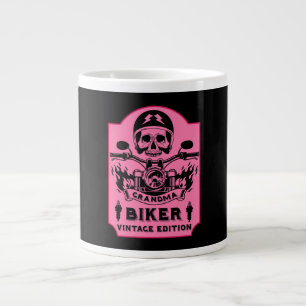 Grandma Motorbike Rider Giant Coffee Mug