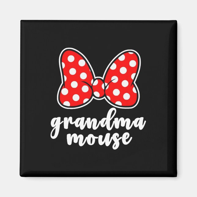 Grandma Mouse Family Vacation - Funny Grandma Mous Magnet (Front)