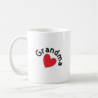 Grandma Mug with Red Heart
