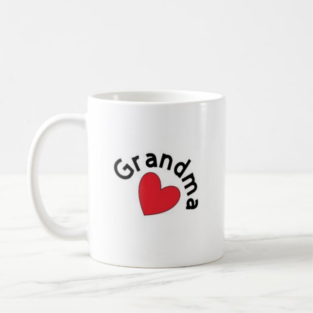 Grandma Mug with Red Heart (Left)