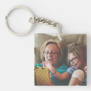 Grandma Nana Mema Custom Photo Create your own Keychain