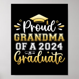 Grandma Of A 2024 Graduate Senior Graduation Women Poster
