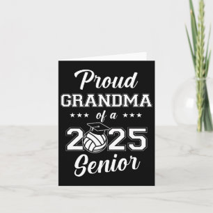 Grandma Of A 2025 Volleyll Senior Graduation Gradu Card