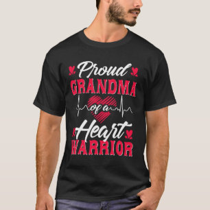 Grandma Of A Heart Warrior Chd Awareness  T-Shirt